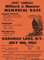 Willard Hanmer Guideboat Race Poster