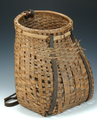 A Traditional Packbasket (The Adirondack Museum).